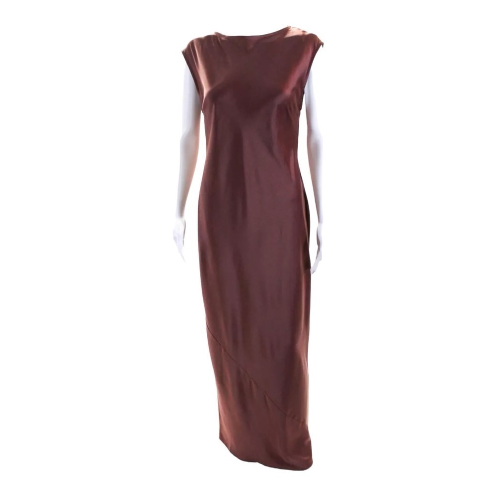 RUMER x FREE PEOPLE Kimberly Sleeveless Sheath Maxi Dress Mocha Brown Small NWT - Picture 14 of 16